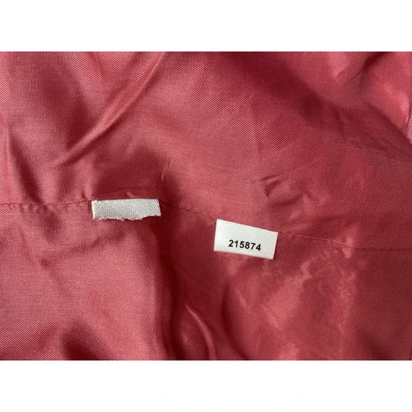 Loft Womens Blazer Jacket Medium Pink Linen Blend Business Casual Vintage Look - Picture 10 of 11